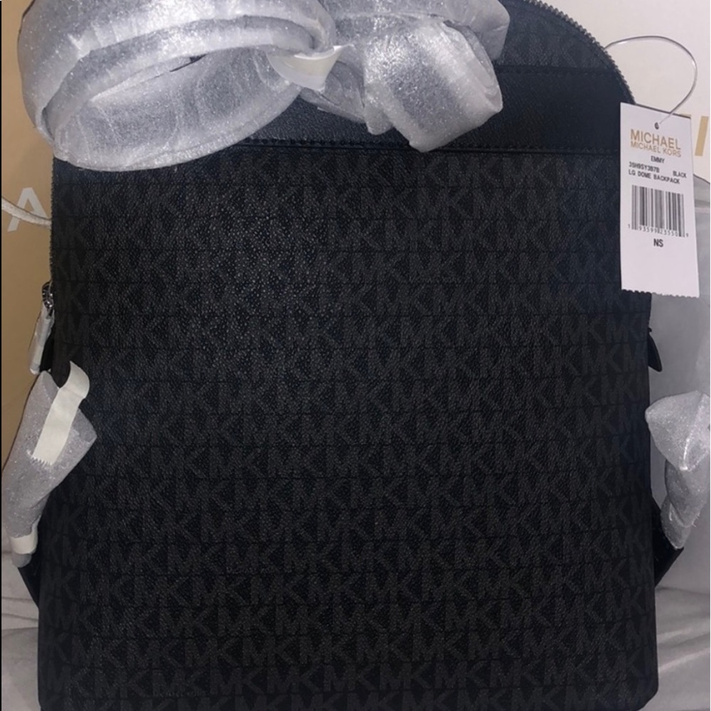 Black MK monogram backpack